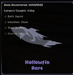 Hollowfin in Fisch