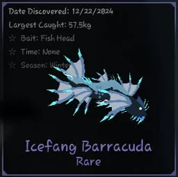 Icefang Barracuda in Fisch