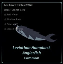 Leviathan Humpback Anglerfish in Fisch