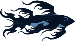 Obsidian Koi in Fisch