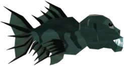 Piranhamunk in Fisch