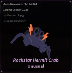 Rockstar Hermit Crab in Fisch