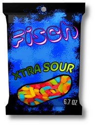 Xtra Sour Gummy Pack in Fisch