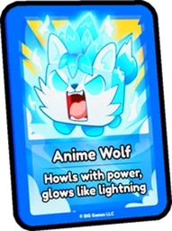 Anime Wolf Card in Pet Simulator 99