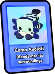 Camo Axolotl Card in Pet Simulator 99