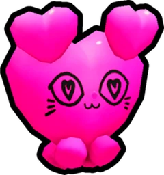 Heart Balloon Cat in Pet Simulator 99