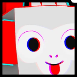 Huge Anaglyph Monkey in Pet Simulator 99