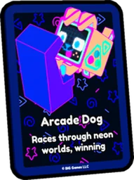 Huge Arcade Dog Card in Pet Simulator 99
