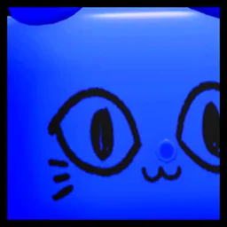 Huge Blue Balloon Cat in Pet Simulator 99