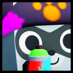 Huge Graffiti Raccoon in Pet Simulator 99