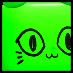 Huge Green Balloon Cat in Pet Simulator 99