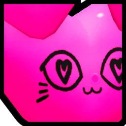 Huge Heart Balloon Cat in Pet Simulator 99