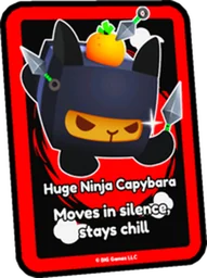 Huge Ninja Capybara Card in Pet Simulator 99