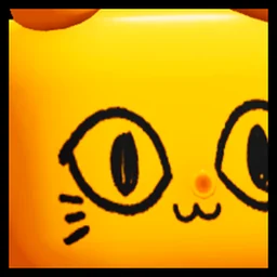 Huge Orange Balloon Cat in Pet Simulator 99