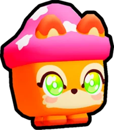Kawaii Mushroom Fox in Pet Simulator 99