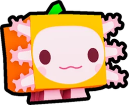 Orange Axolotl in Pet Simulator 99