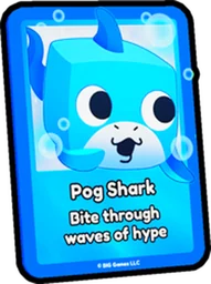 Pog Shark Card in Pet Simulator 99