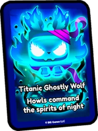 Titanic Ghostly Wolf Card in Pet Simulator 99
