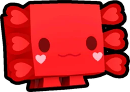 Valentine's Axolotl in Pet Simulator 99
