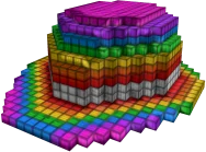 8-Bit Rainbow Bowler in Roblox Limiteds
