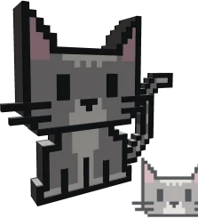 8-Bit Tabby Cat in Roblox Limiteds