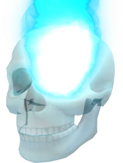 Blue Inferno Skull in Roblox Limiteds