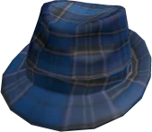Blue Plaid Fedora in Roblox Limiteds