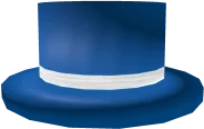 Blue Top Hat with White Band