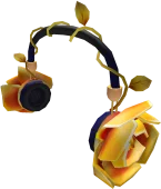 Gold Rose Headphones in Roblox Limiteds