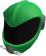Green Martian Space Helmet