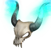 Ice Fire Ram Skull Helm in Roblox Limiteds