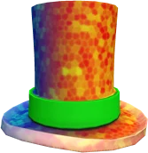 Omega Rainbow Top Hat in Roblox Limiteds