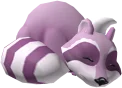 Sleepy Pink Raccoon